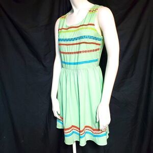 Esley Green, Blue, & Pink Dress (Small)